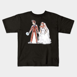 Space Boy and Earth Girl Kids T-Shirt